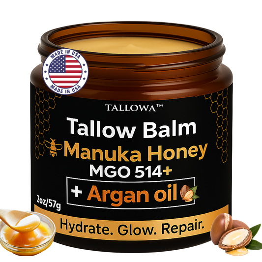 Tallow Manuka Honey MGO 514+ Balm with Organic Argan Oil